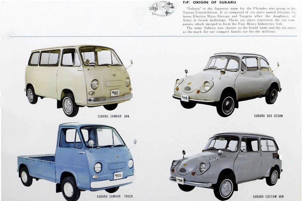 1960 Subaru Model Lineup